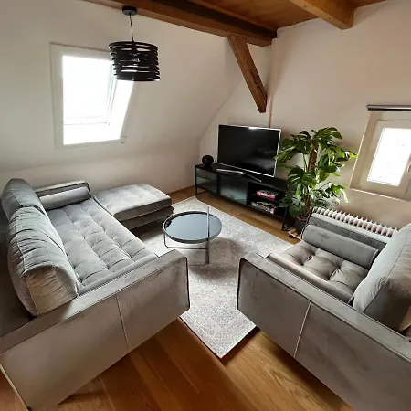 Crown Living Wohlfuehl Loft - Loft Nahe Bodensee, Boxspringbett, Kueche, Zentrumsnah, Ideal Fuer Feriengaeste Und Geschaeftsreisende *