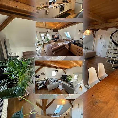 Appartamento Crown Living Wohlfuehl Loft - Loft Nahe Bodensee, Boxspringbett, Kueche, Zentrumsnah, Ideal Fuer Feriengaeste Und Geschaeftsreisende *