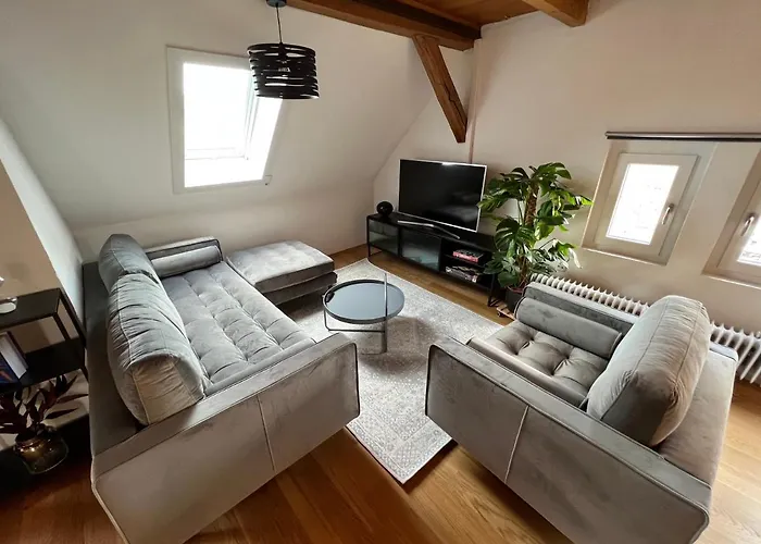 Crown Living Wohlfuehl Loft - Loft Nahe Bodensee, Boxspringbett, Kueche, Zentrumsnah, Ideal Fuer Feriengaeste Und Geschaeftsreisende *