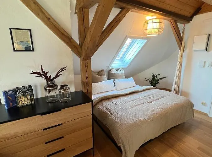 Crown Living Wohlfuehl Loft - Loft Nahe Bodensee, Boxspringbett, Kueche, Zentrumsnah, Ideal Fuer Feriengaeste Und Geschaeftsreisende Apartment *