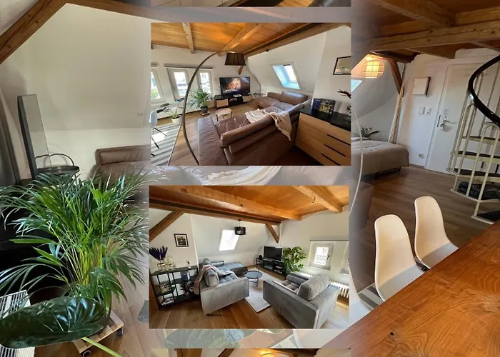 Apartment Crown Living Wohlfuehl Loft - Loft Nahe Bodensee, Boxspringbett, Kueche, Zentrumsnah, Ideal Fuer Feriengaeste Und Geschaeftsreisende *